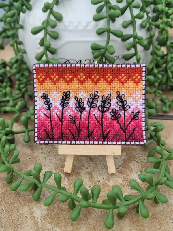 Sapphic Sunset aceo art card