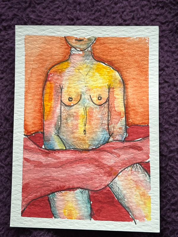 Female Body 2/4 aceo art card