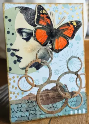 Quiet Transformation aceo art card thumbnail 2