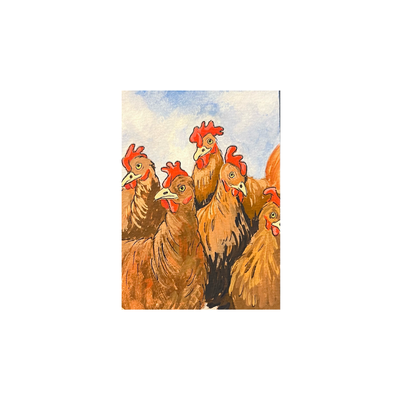 Chicken #1 aceo art card thumbnail 2