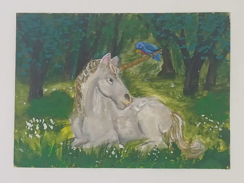 Unicorn's Rest aceo art card