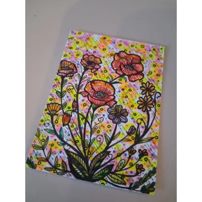 Wild Bouquet aceo art card thumbnail 2