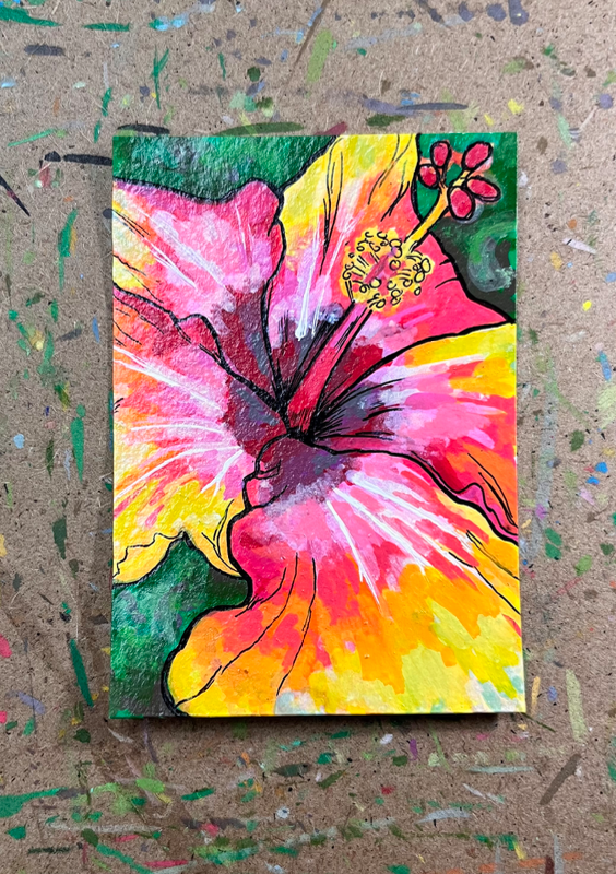 Aloalo aceo art card