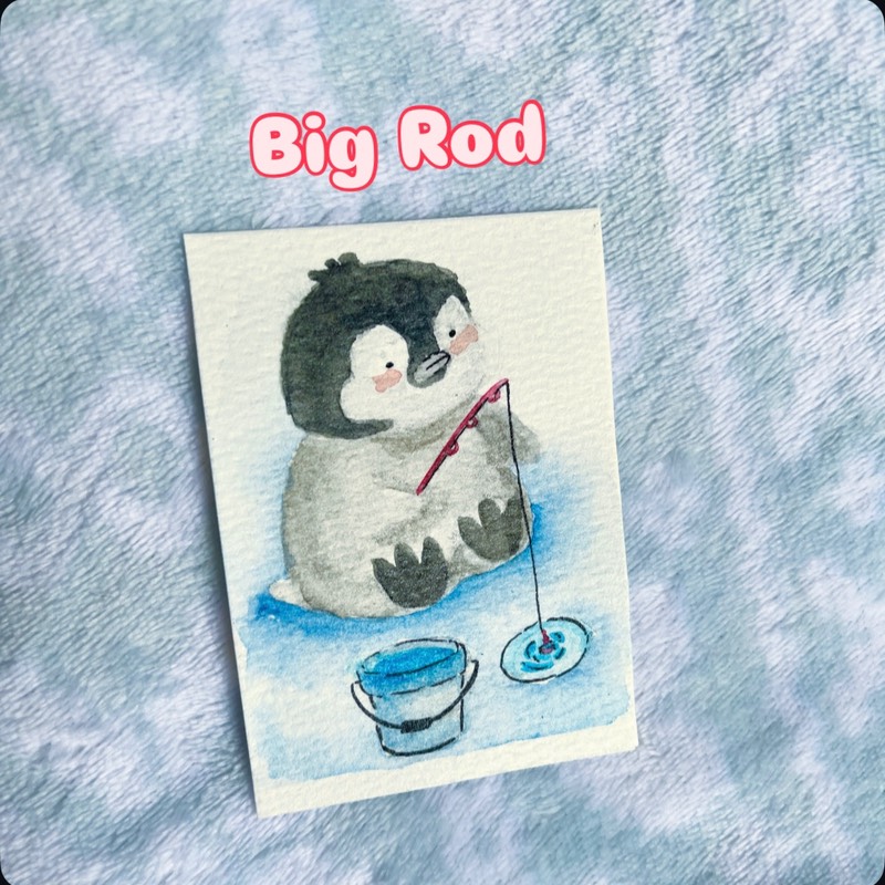 Big Pipi Series: Big Rod aceo art card