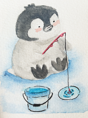 Big Pipi Series: Big Rod aceo art card thumbnail 2