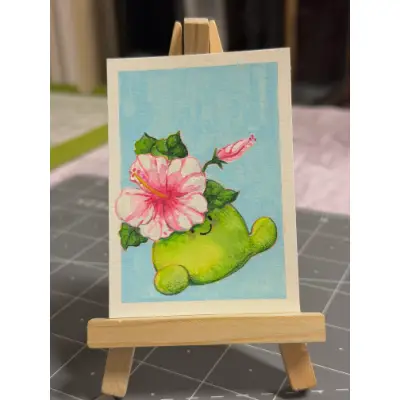 Hibiscus Cutie aceo art card thumbnail 1