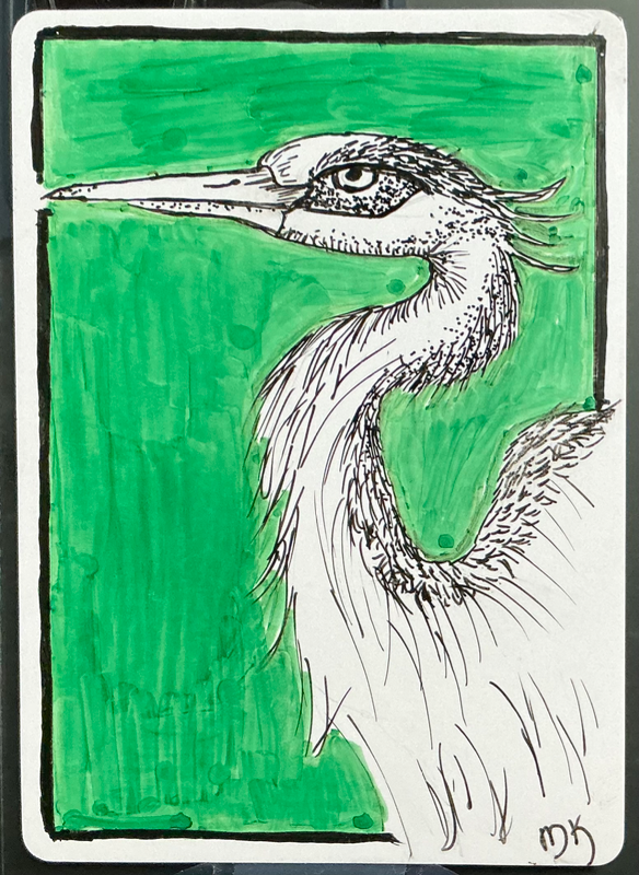 Marsh Manager aceo art card