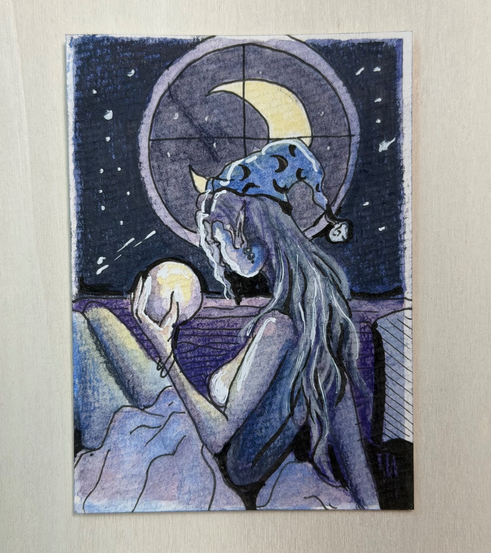 High Priestess Tarot ACEO aceo art card