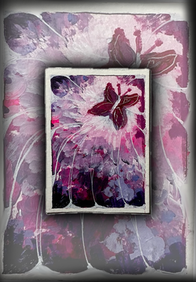 “Butterfly Scape” 2/6 in the “Dreamscape” Collection aceo art card thumbnail 1