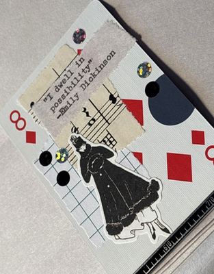 Quote Card #60 by Mazerzine collage Emily Dickinson aceo art card thumbnail 2
