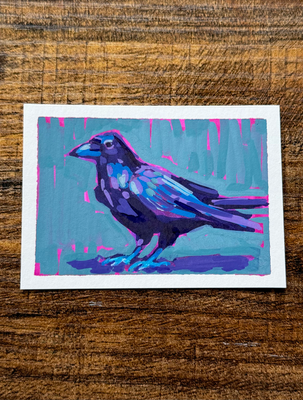 Watchful aceo art card thumbnail 1
