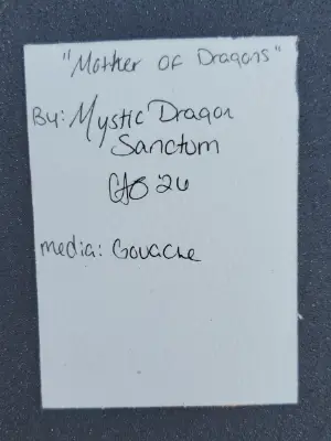 Mother Of Dragons Watercolor aceo art card thumbnail 2