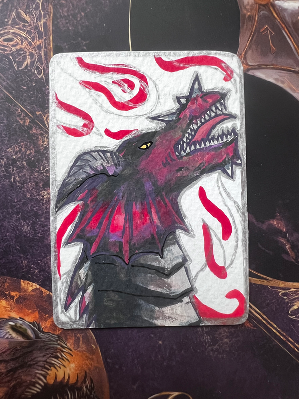 Qudenos, Splitter of Skies aceo art card