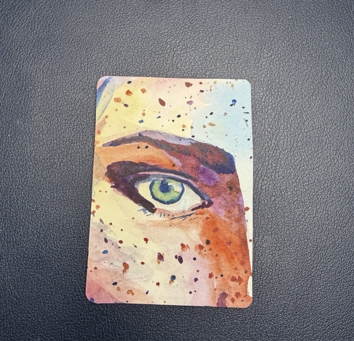 Partial portrait eye aceo art card