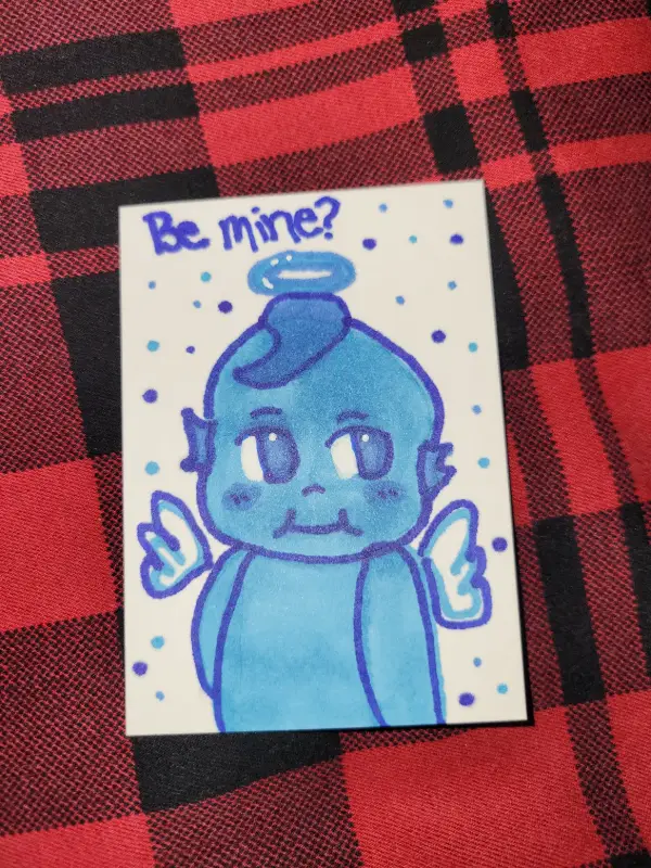 Kewpie Angel 1 of 2 aceo art card