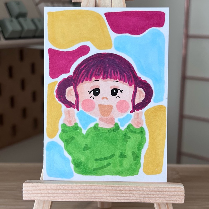 Peez aceo art card