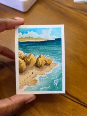 Come the Summer aceo art card thumbnail 4