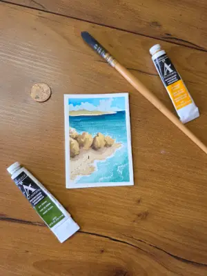 Come the Summer aceo art card thumbnail 2