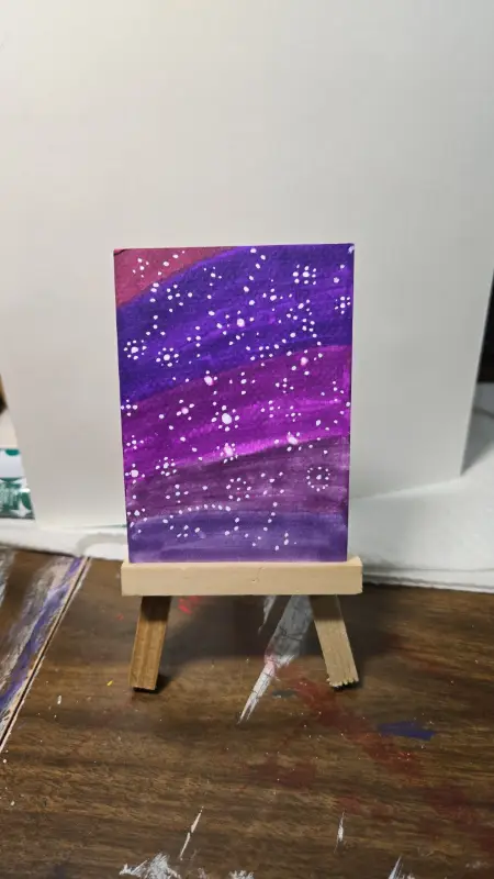 Star Clusters aceo art card