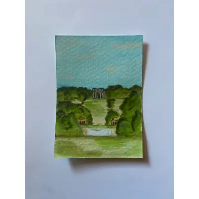 View from Stowe House aceo art card thumbnail 3