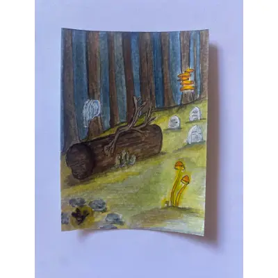 Sacred Space aceo art card thumbnail 3