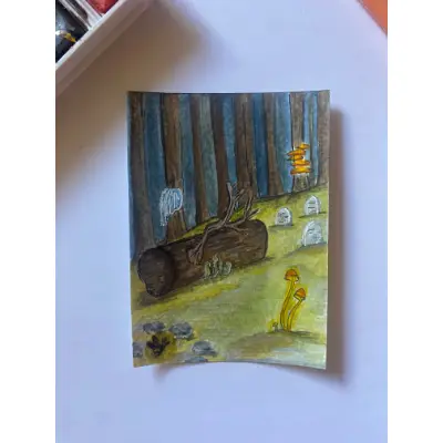 Sacred Space aceo art card thumbnail 1
