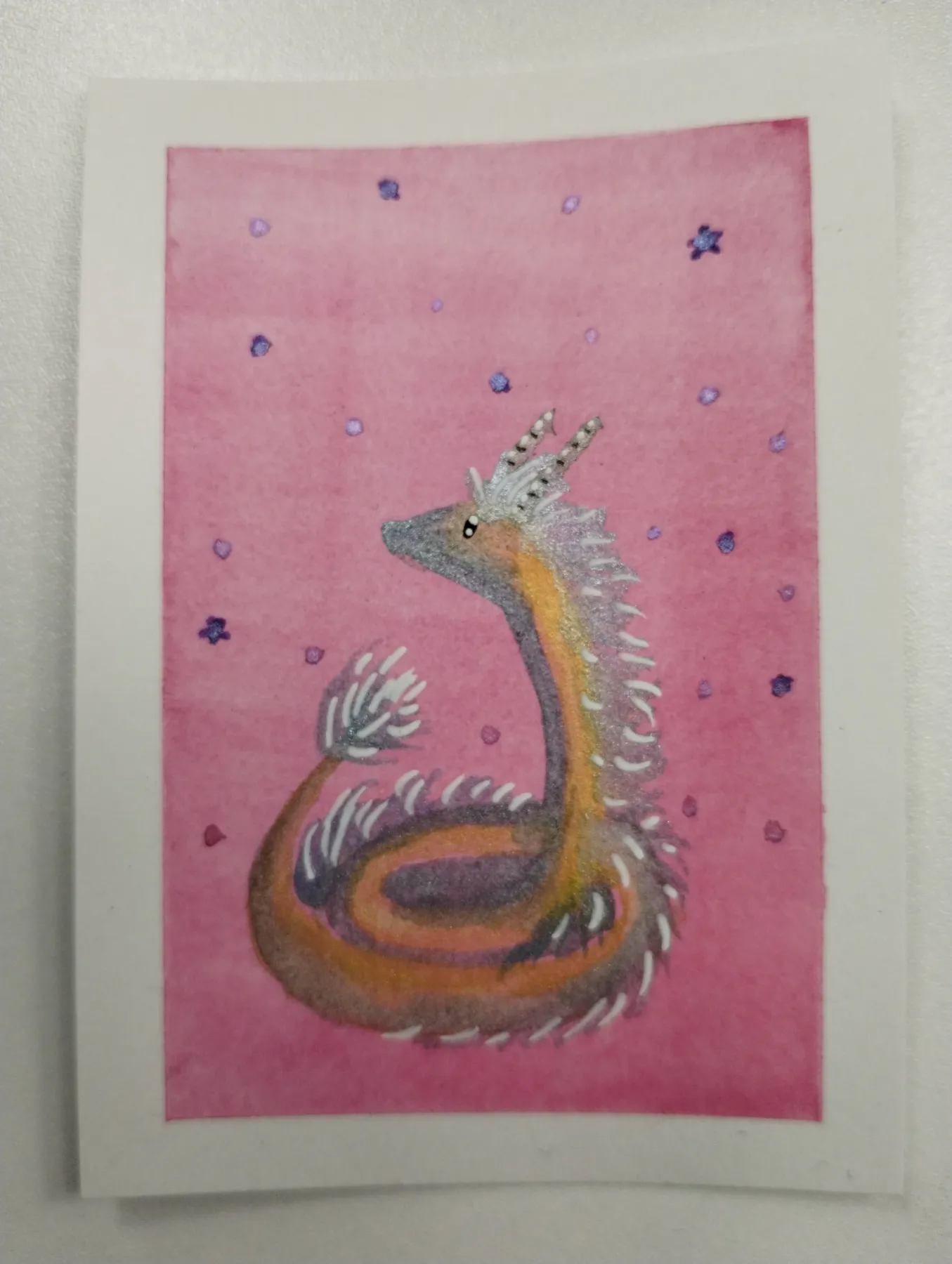 Copper Coil aceo art card