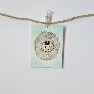 Cranky hog aceo art card thumbnail 2