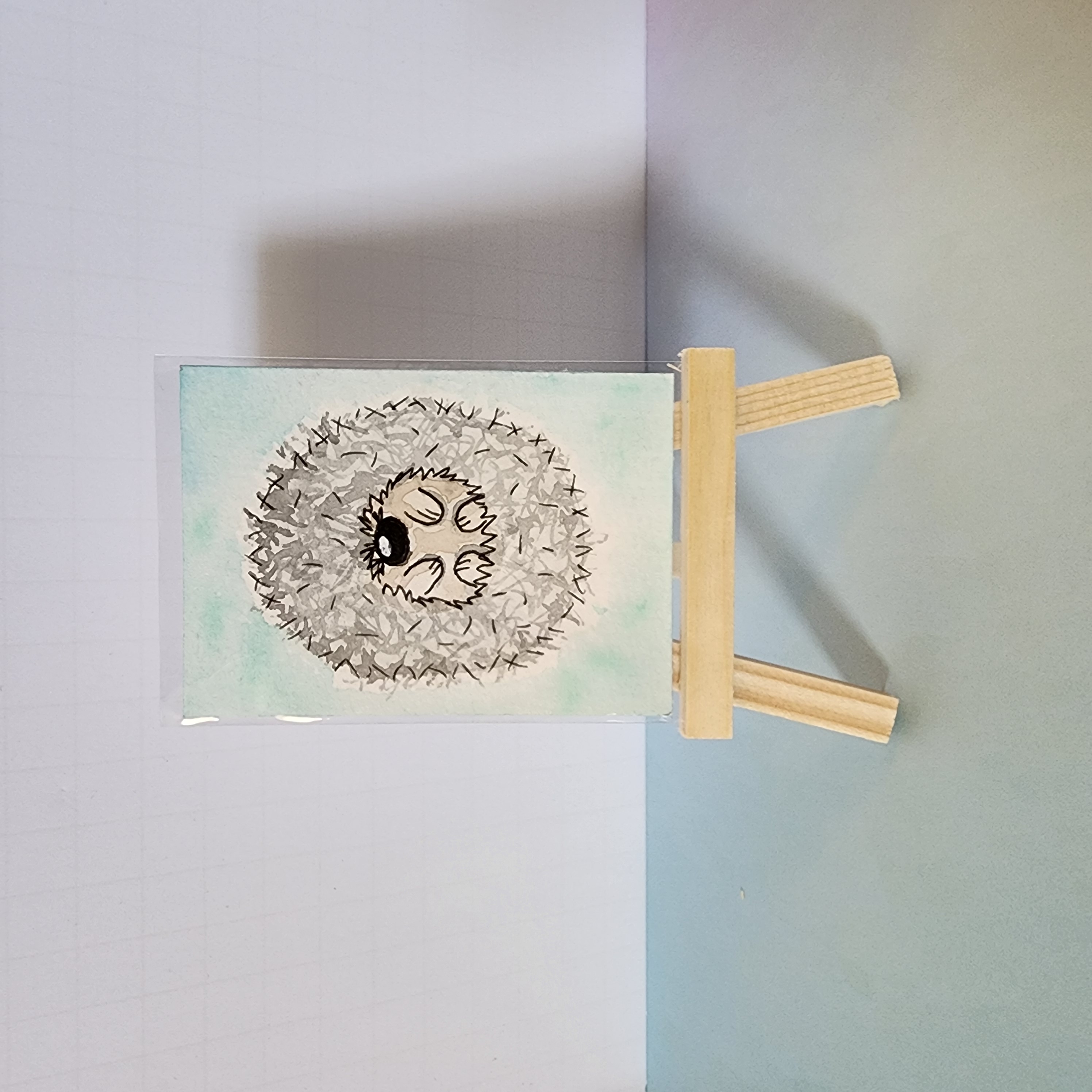 Cranky hog aceo art card