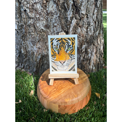 Terry the Tiger aceo art card thumbnail 1
