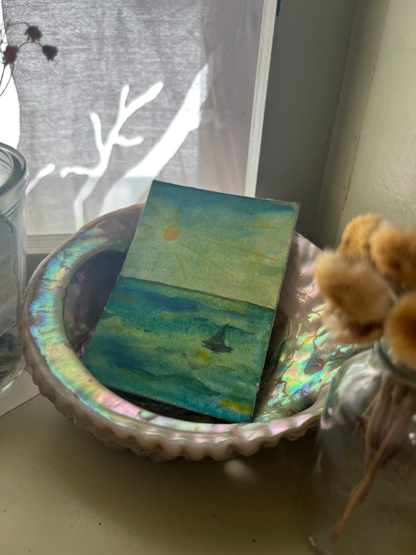 Yesterday aceo art card