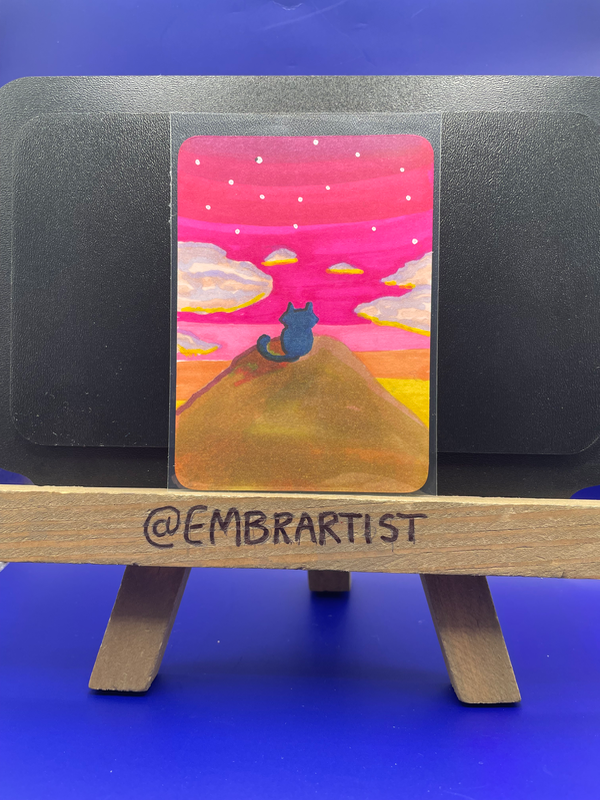 Monarch of all I survey aceo art card