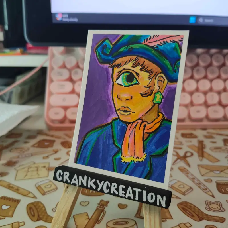 Fancy Cyclops aceo art card