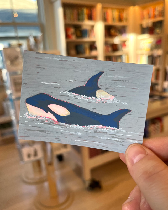 Cold Sea aceo art card