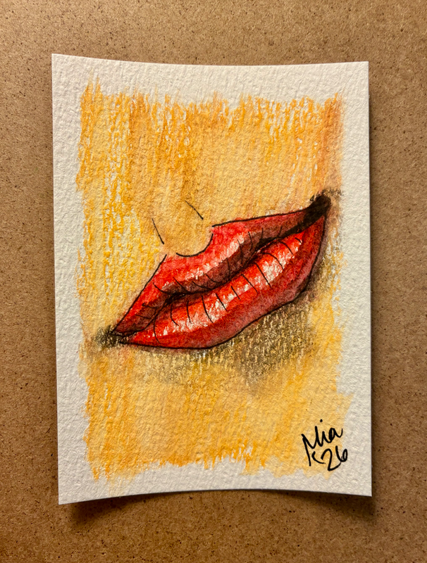 Face. Part 3 aceo art card