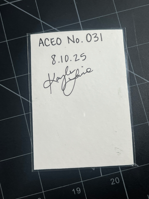 Jellyfish aceo art card thumbnail 2