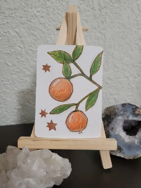 Tranquil Oranges ๐ aceo art card