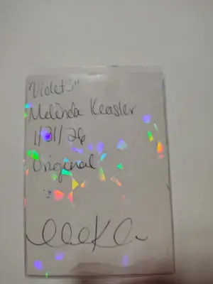 Violet angel ninthhouseoracle aceo art card thumbnail 2