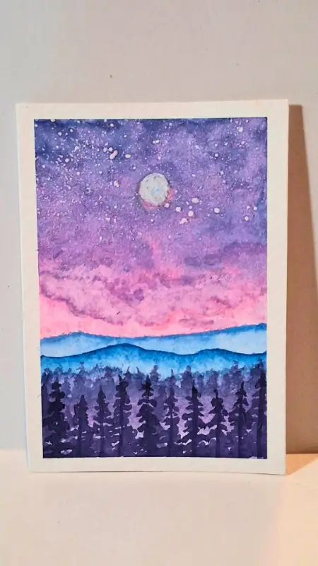 Twilight Ridge aceo art card