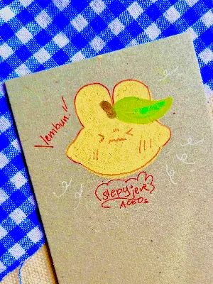 lembunade with basil ~ aceo art card thumbnail 2
