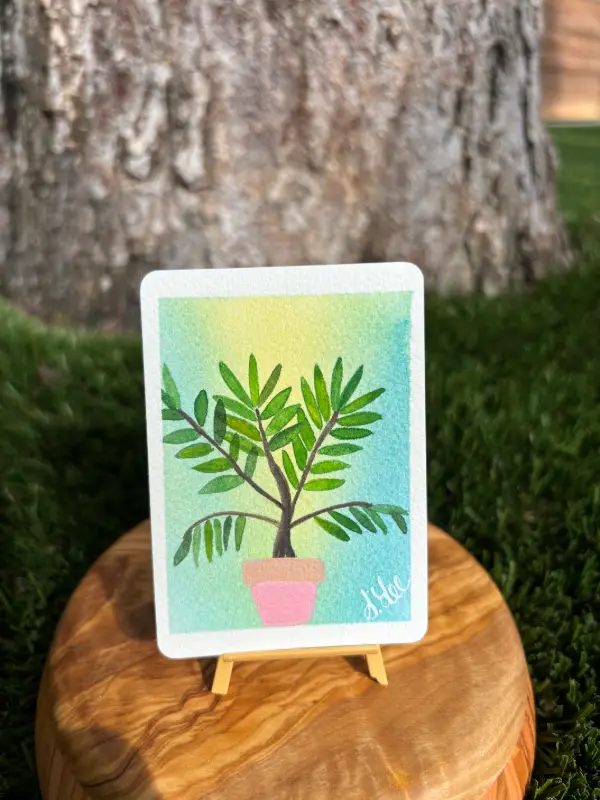 Palm : Series V aceo art card