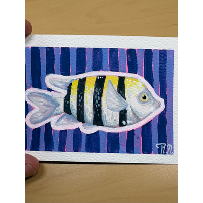 Mystery Fish 1/6 aceo art card thumbnail 5