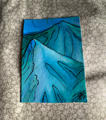 The View I Dream aceo art card thumbnail 1
