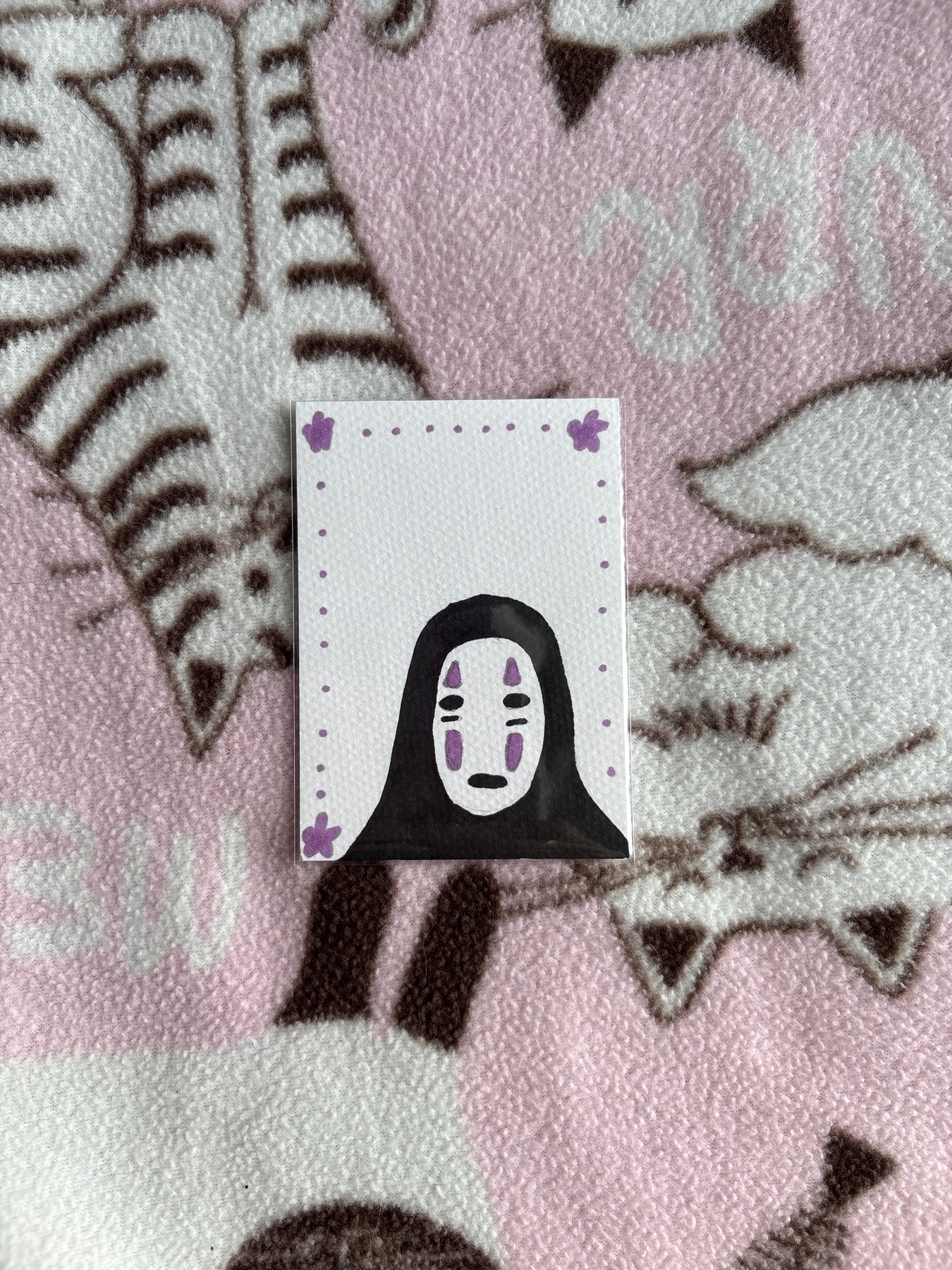 Little no face aceo art card