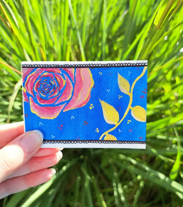 Enchanter's Curtain aceo art card