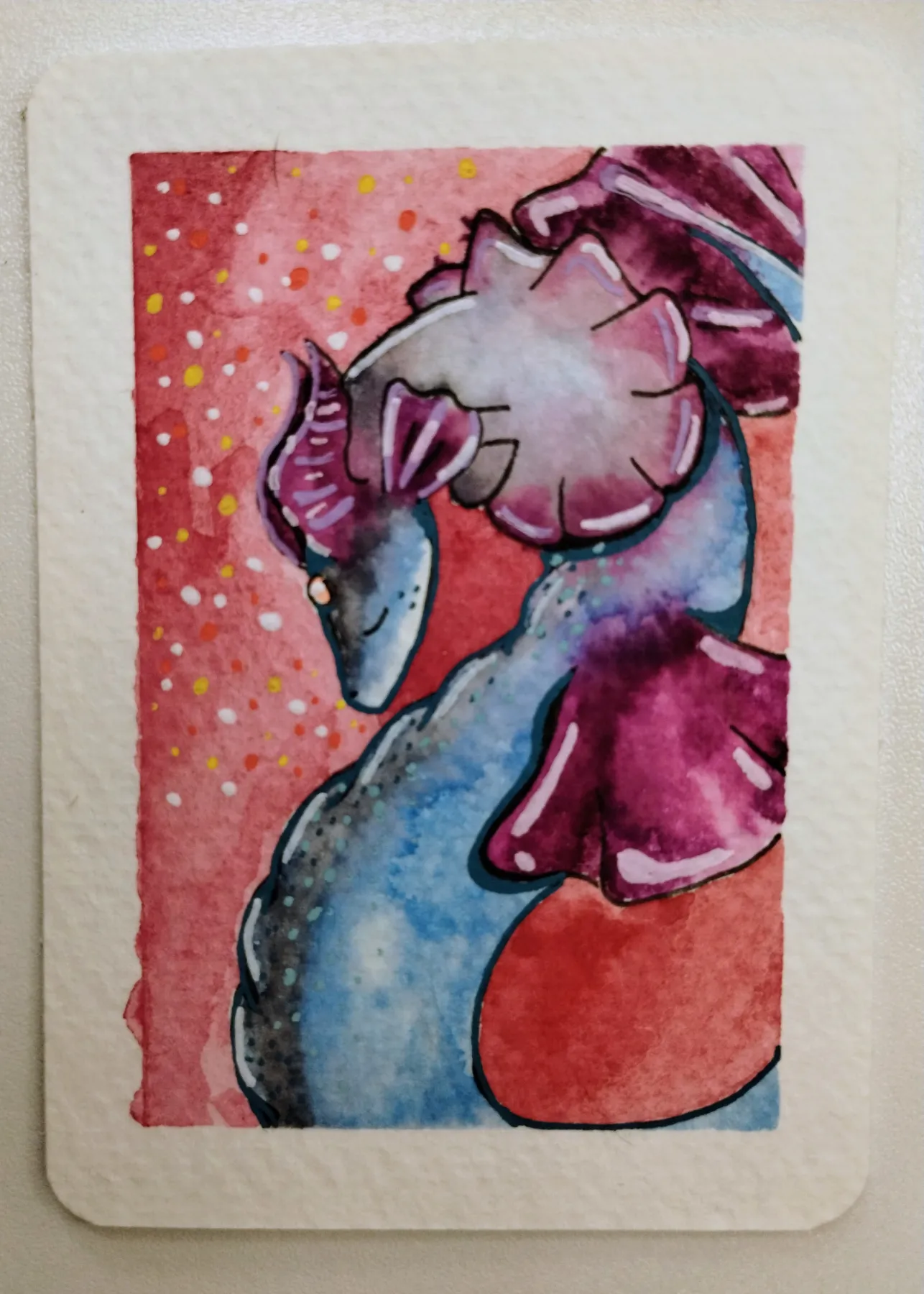 Red Sea ⛵ aceo art card