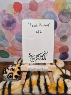 "Frosted Elephant" Food, Animal Cracker aceo art card thumbnail 2