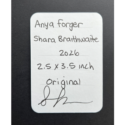 Anya Forger aceo art card thumbnail 3