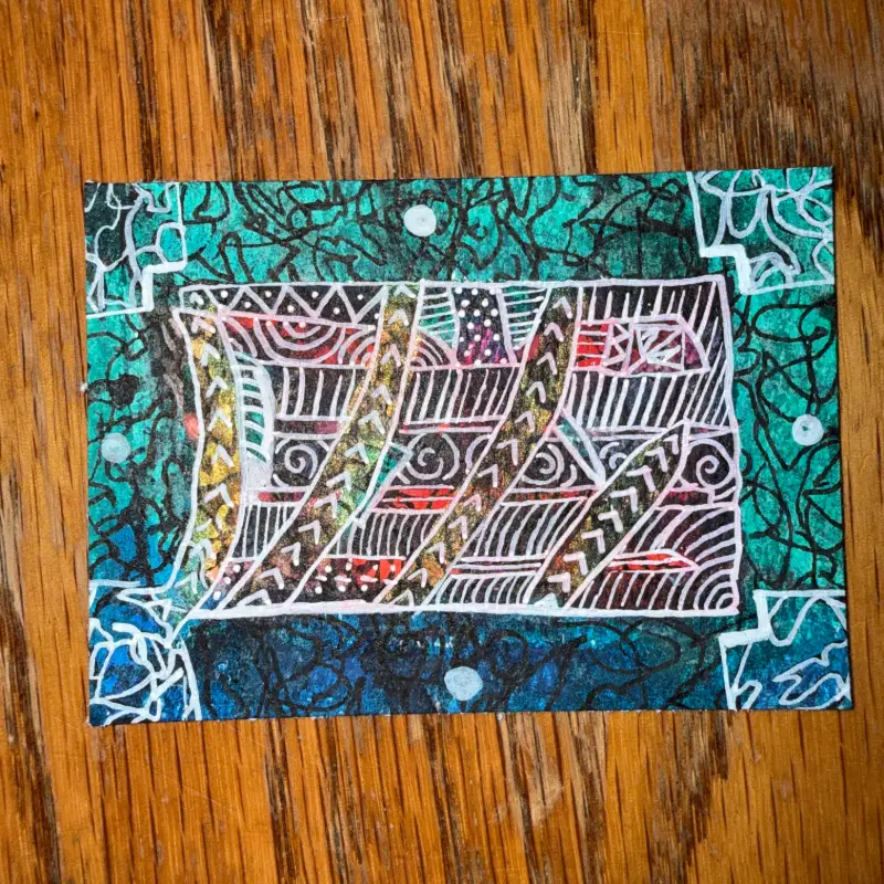 Astral Current aceo art card