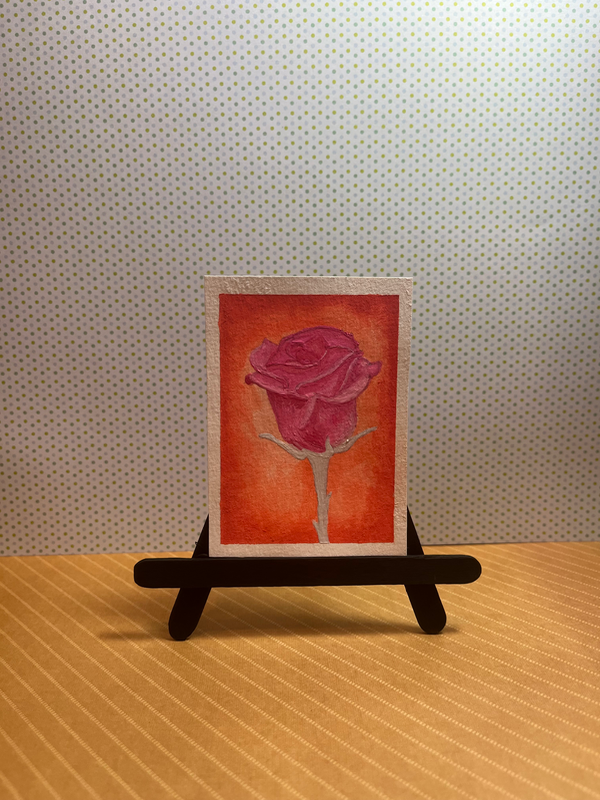 Pride Flower (Lesbian) aceo art card